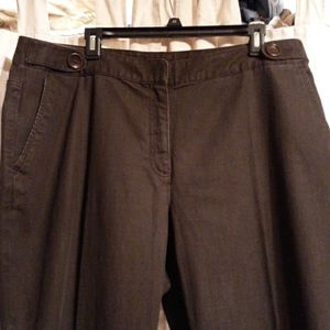 Womens brown stretch slacks